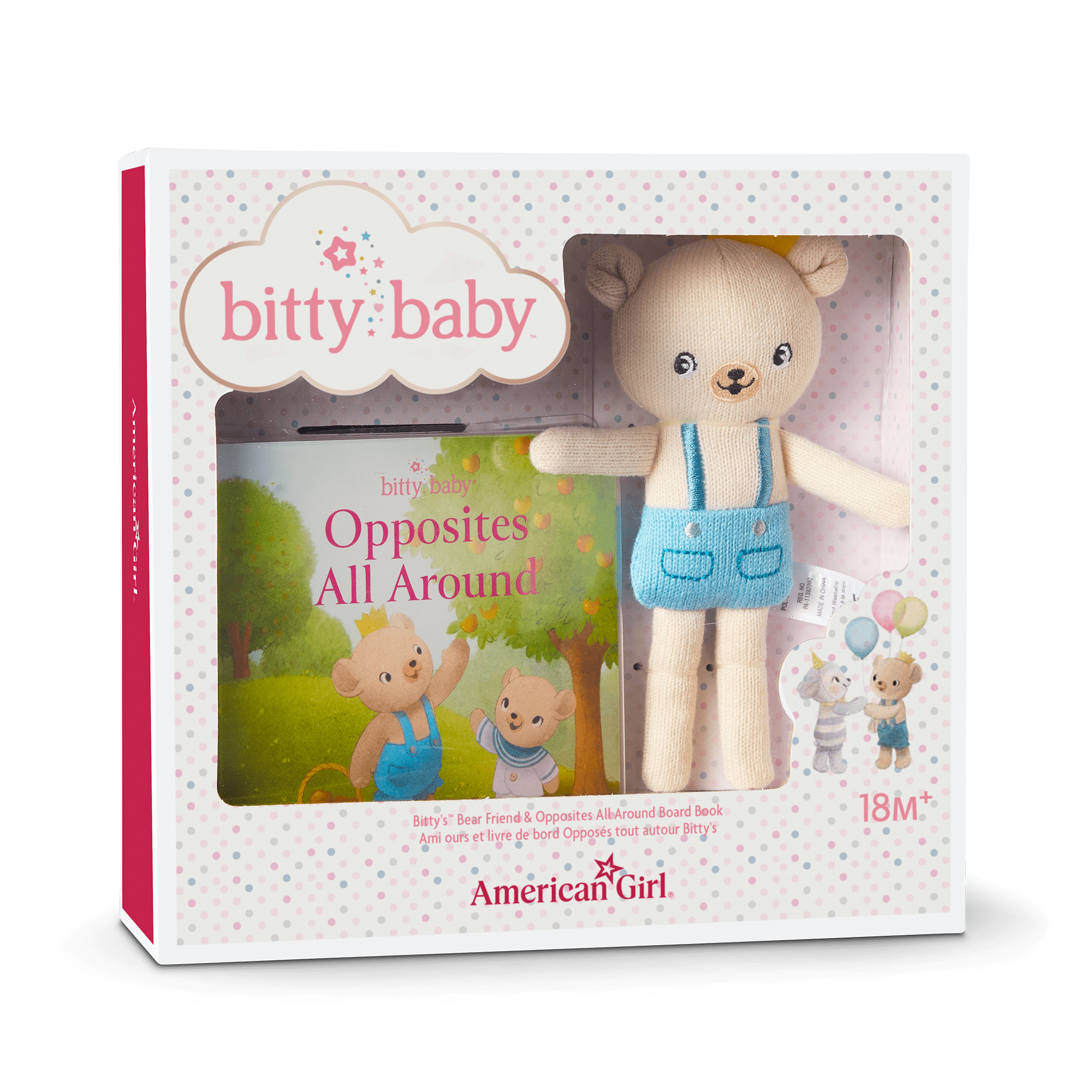 Bitty’s™ Bear Friend & Opposites All Around Board Book C8