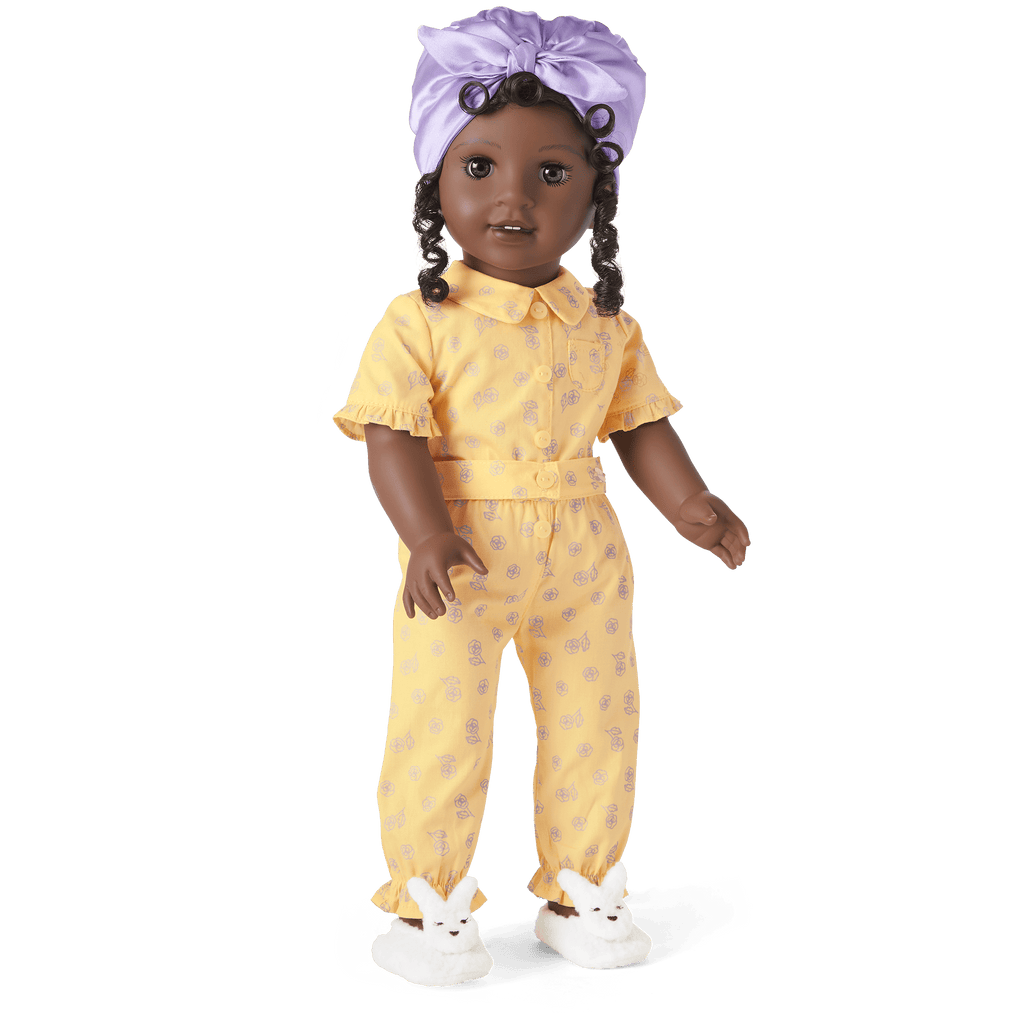 Claudie's™ Yellow Bloom Pajamas for 18-inch Dolls (Historical Characters) B6