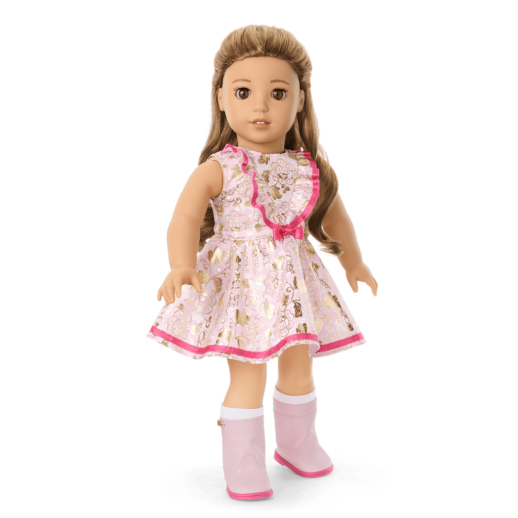 Floral Fashion Outfit for 18-inch Dolls F9