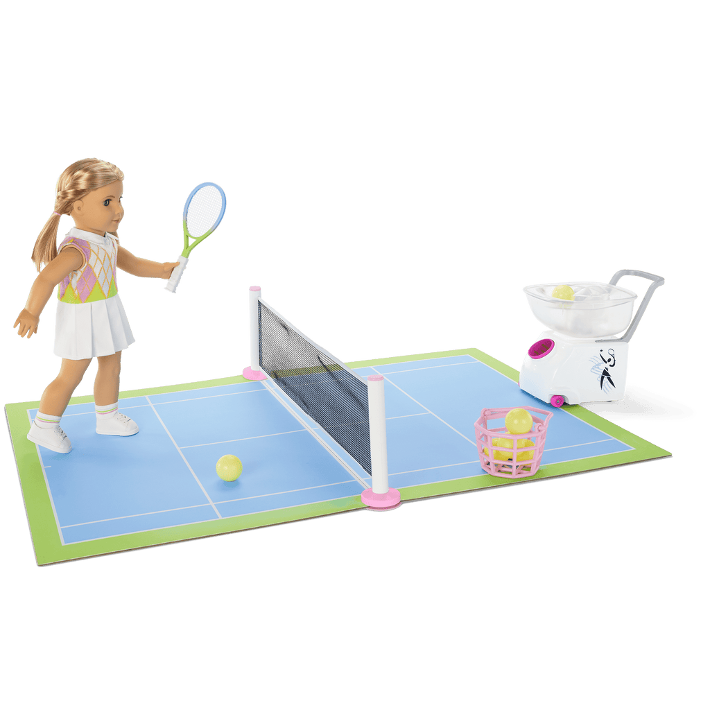 Isabel™ & Nicki's™ 2-in-1 Tennis Court & Skate Spot for 18-inch Dolls (Historical Characters) D0
