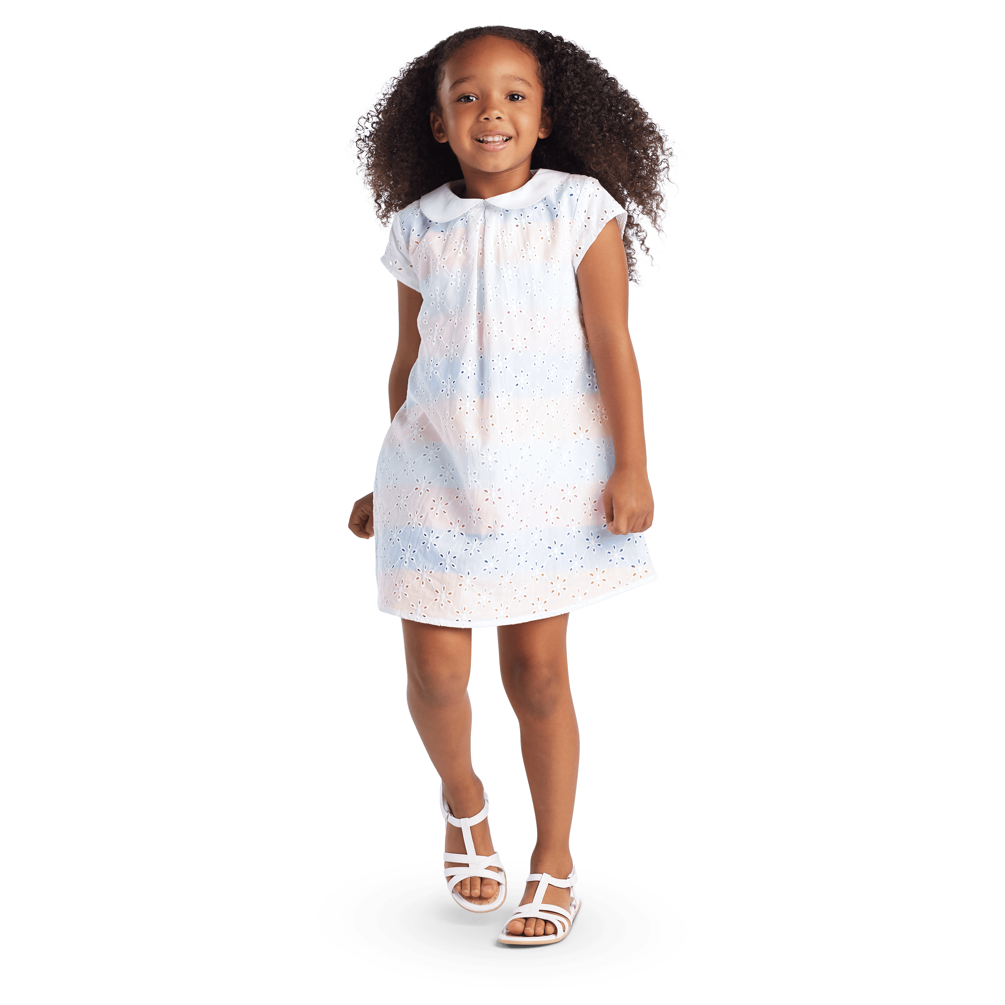 Sunny Flowers Dress for Little Girls A2