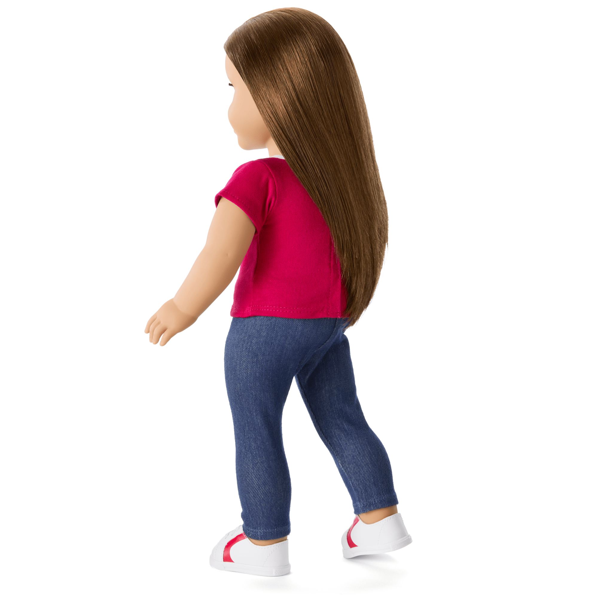 Matching AG™ Grin Pins Ringer Tee Set for Girls & 18-inch Dolls C3