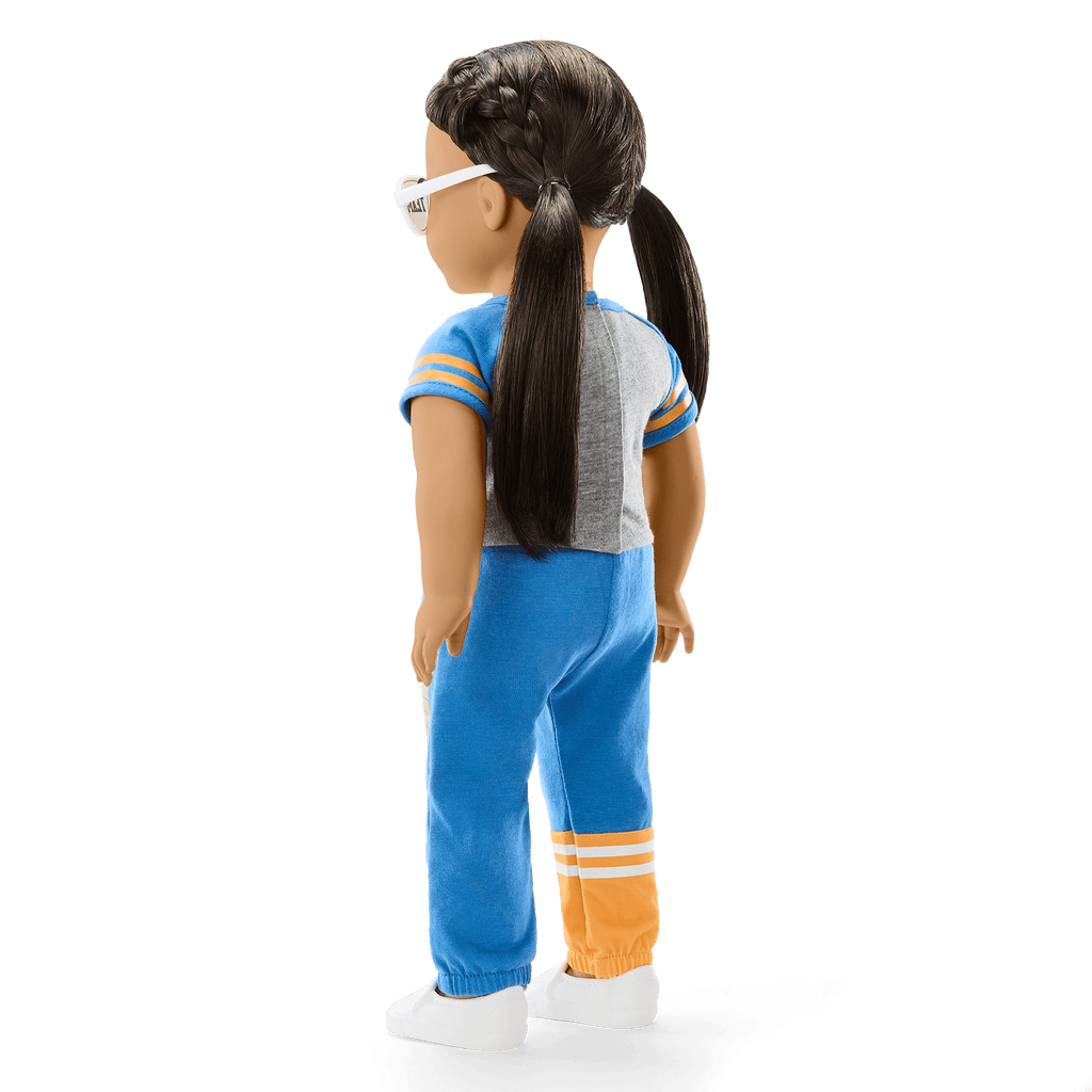 American Girl® x NFL Los Angeles Chargers Fan Outfit & Accessories for 18-inch Dolls F9