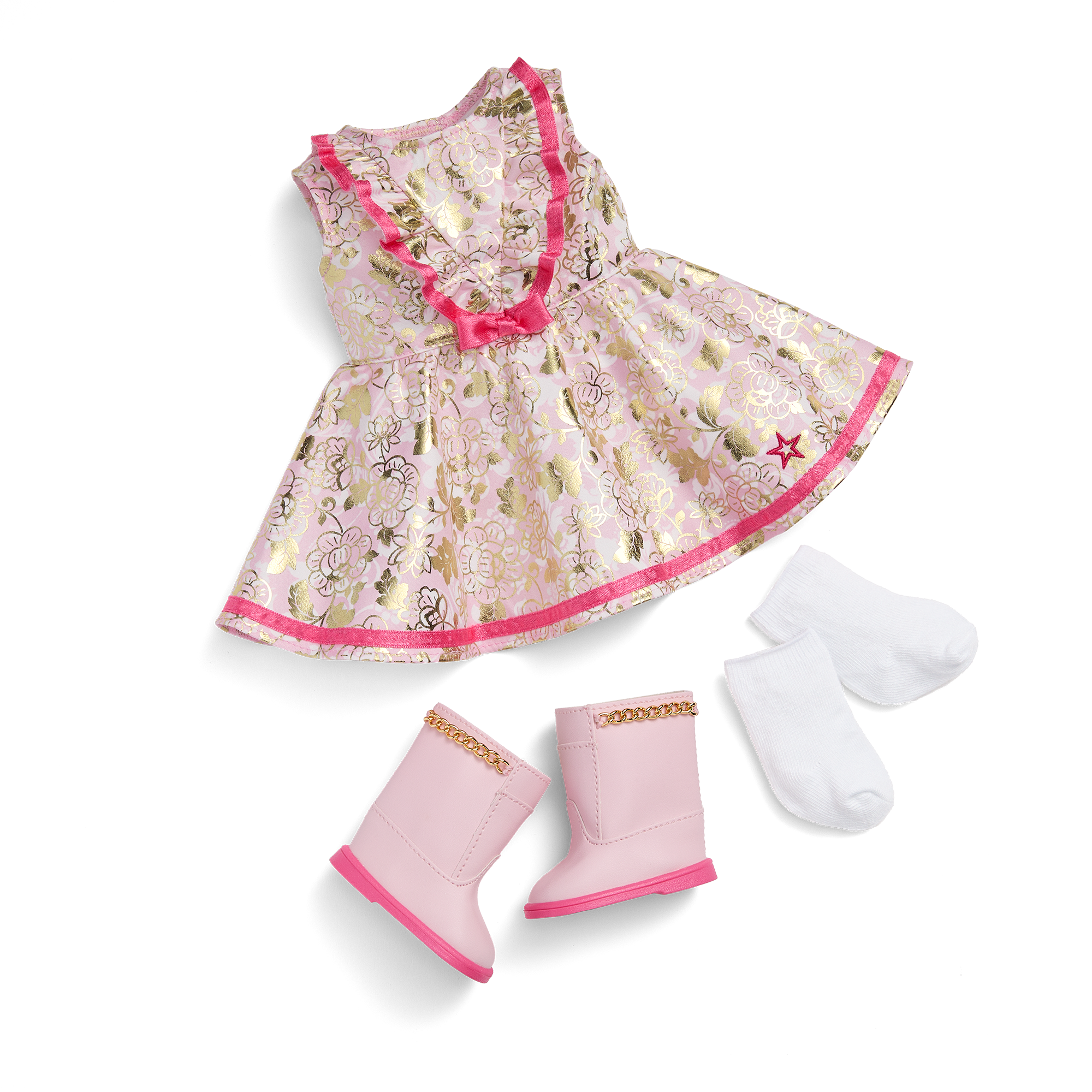 Floral Fashion Outfit for 18-inch Dolls F9