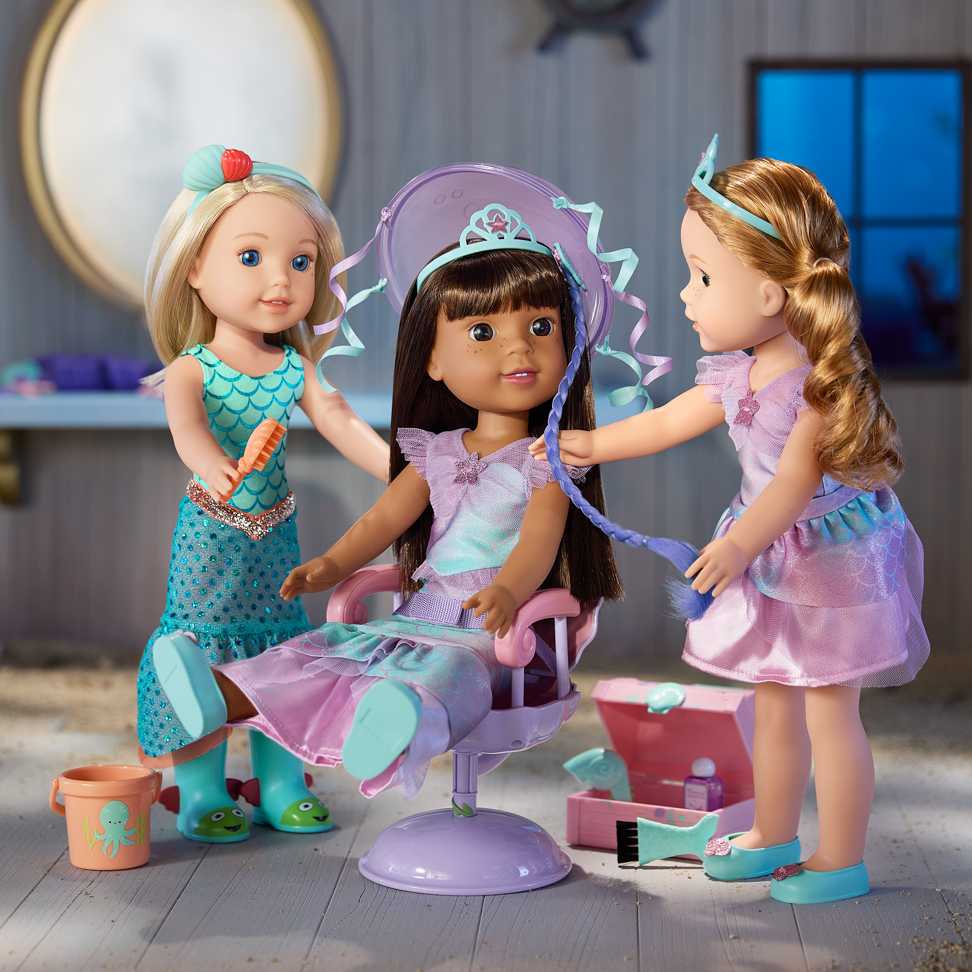 Seashell Salon Set for WellieWishers™ Dolls E4