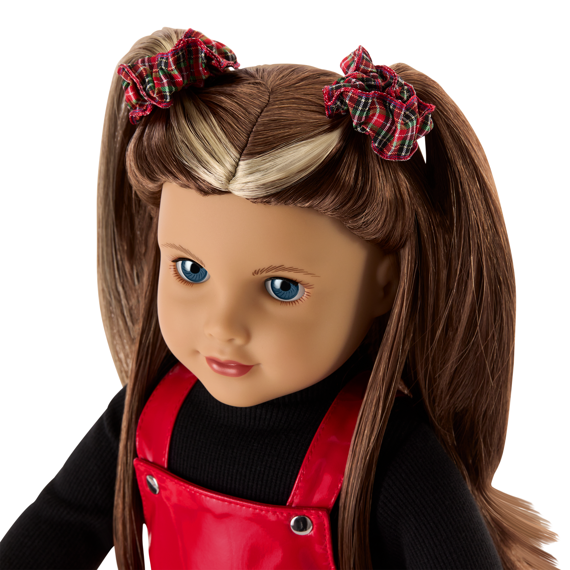 Nicki’s™ Red Vinyl Jumper Outfit for 18-inch Dolls (Historical Characters) A0