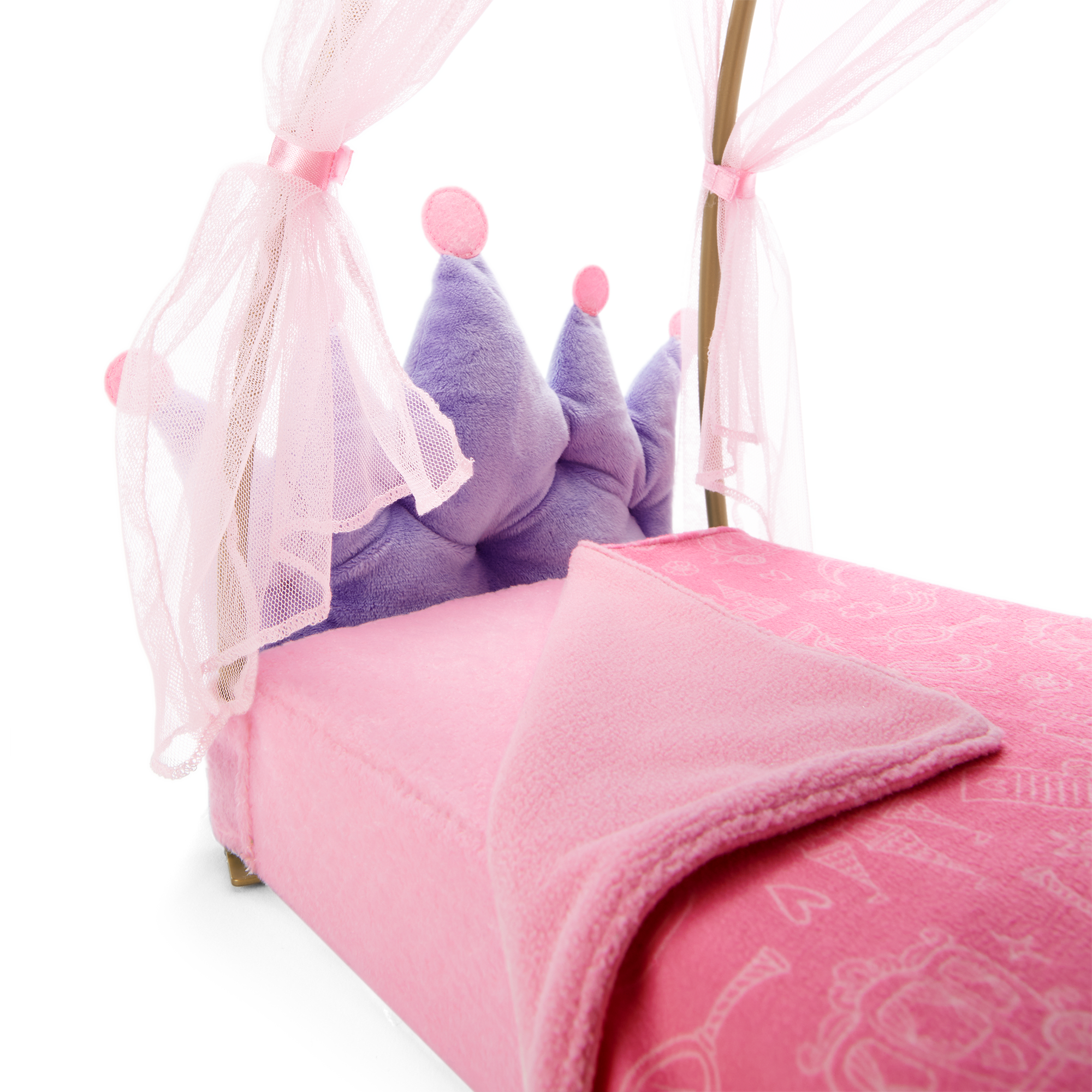 Royal Canopy Bed for WellieWishers™ Dolls D0