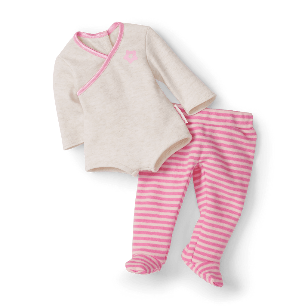Bitty Baby® Doll #1 with black hair in Pretty Pink F9