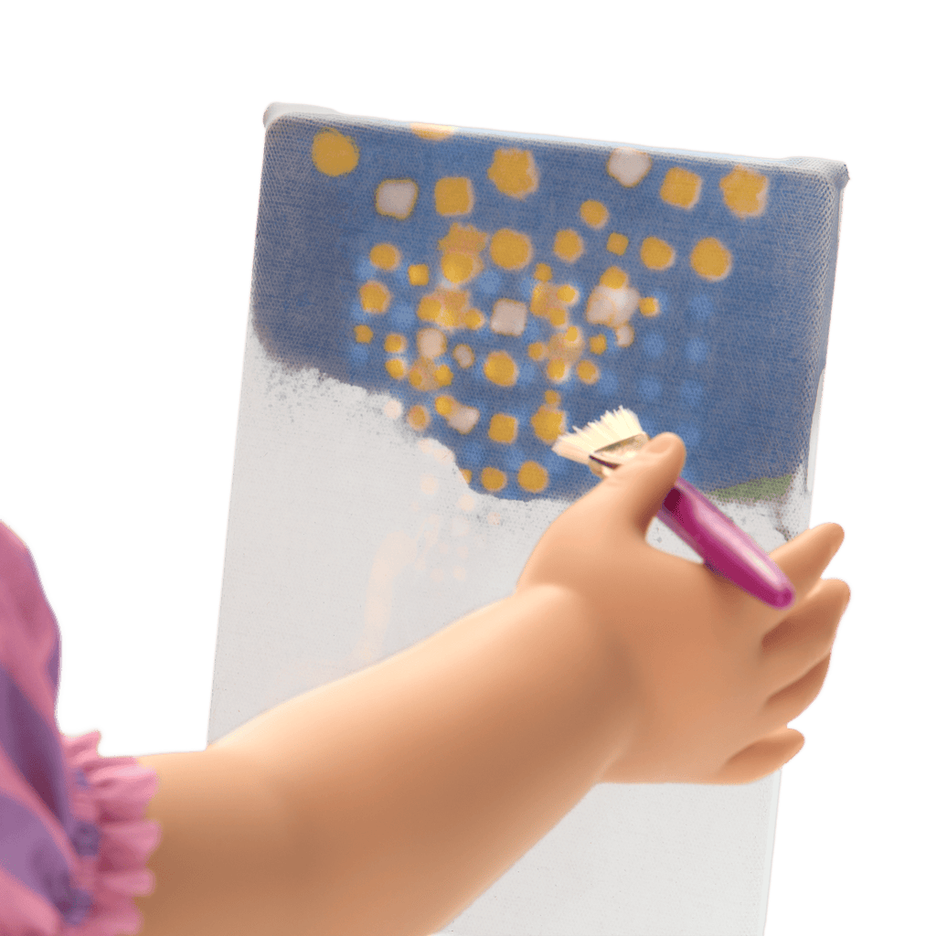 American Girl® Disney Princess Rapunzel Painting Accessories & Pascal for 18-inch Dolls C4