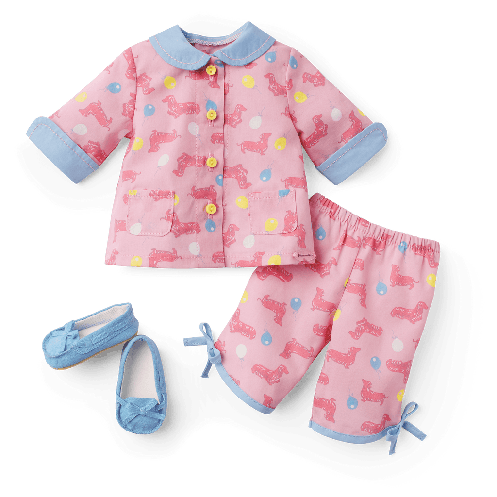 Maryellen’s™ Dachshund Pajamas for 18-inch Dolls (Historical Characters) A7