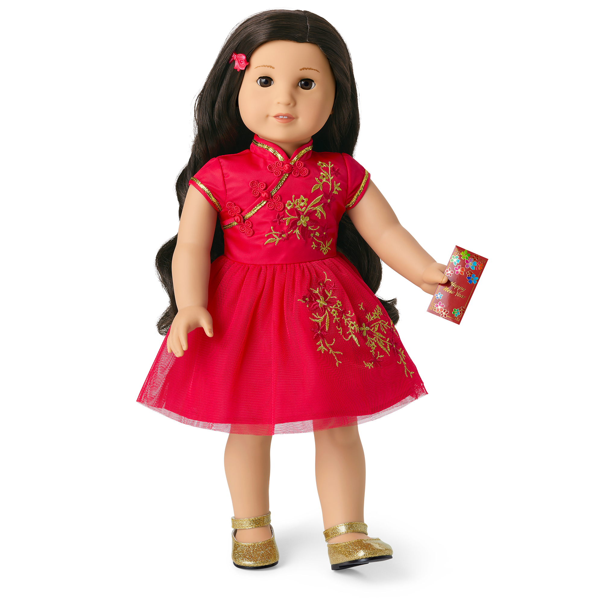 Lunar New Year's Celebration Outfit for 18-inch Dolls E0