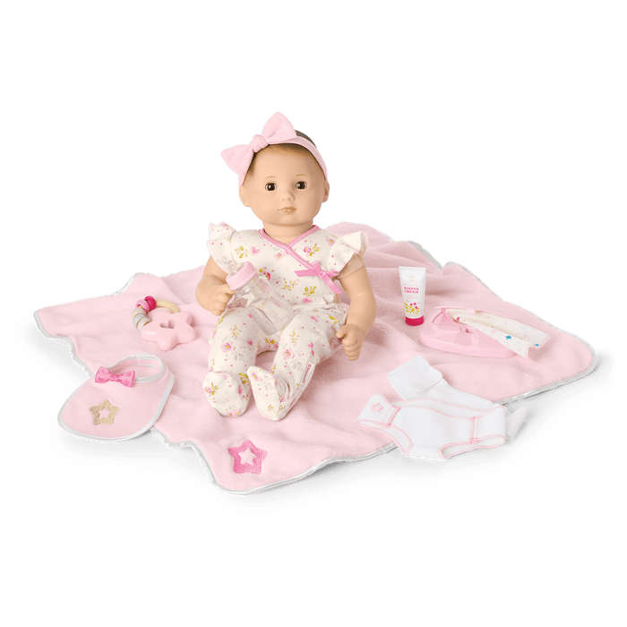 Bitty Baby® Doll #2 with brown hair Care & Play Set D4