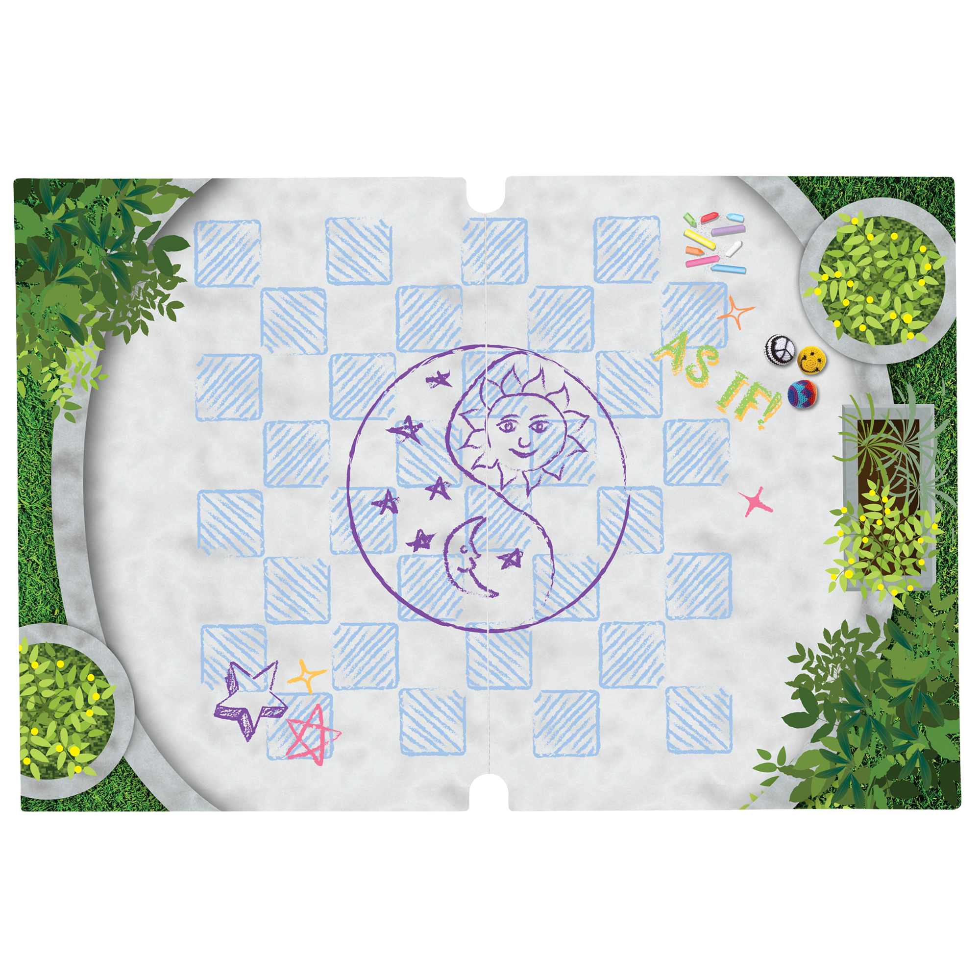Isabel™ & Nicki's™ 2-in-1 Tennis Court & Skate Spot for 18-inch Dolls (Historical Characters) D0