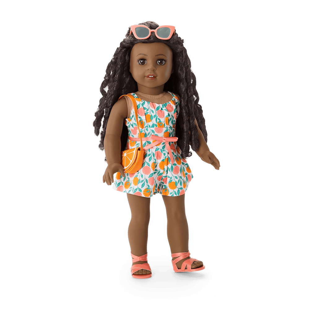 Orange You Glad It's Summer Outfit for 18-inch Dolls F8