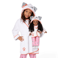 Comfy Puppy Robe Set for Girls & 18-inch Dolls D9