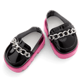 Fuchsia Flair Platform Loafers for 18-inch Dolls E3