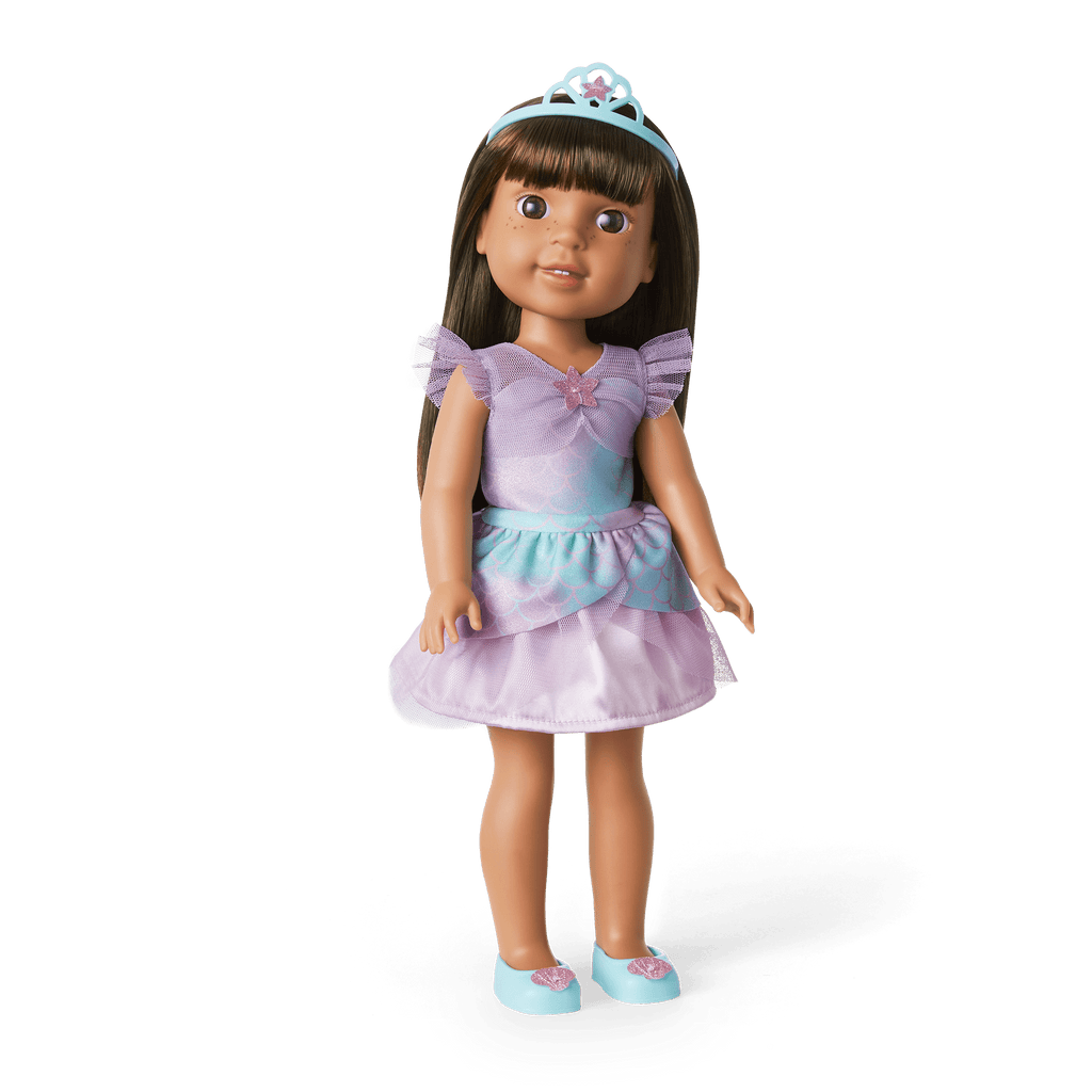 2-in-1 Sparkly Mermaid Outfit for WellieWishers™ Dolls C8