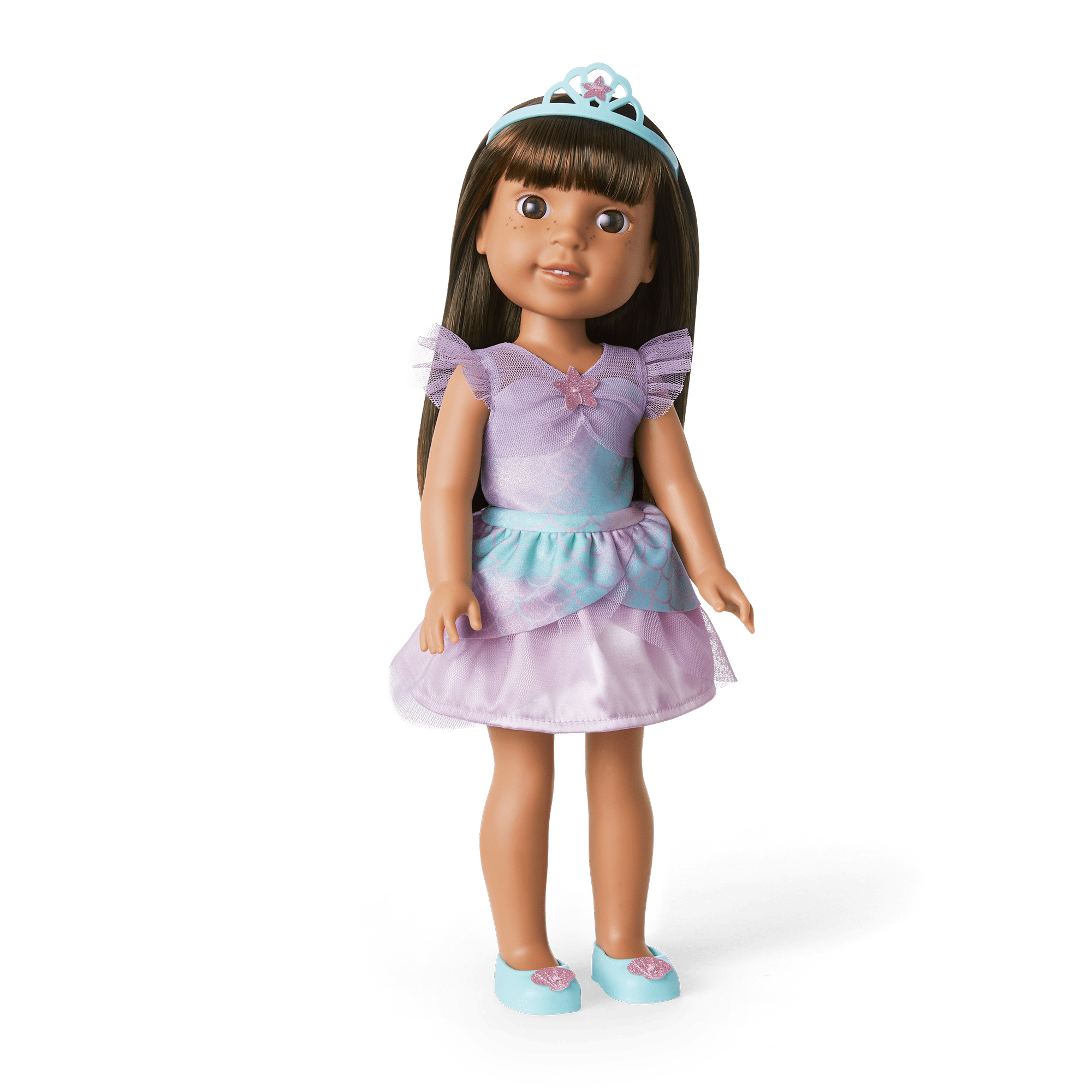 2-in-1 Sparkly Mermaid Outfit for WellieWishers™ Dolls C8