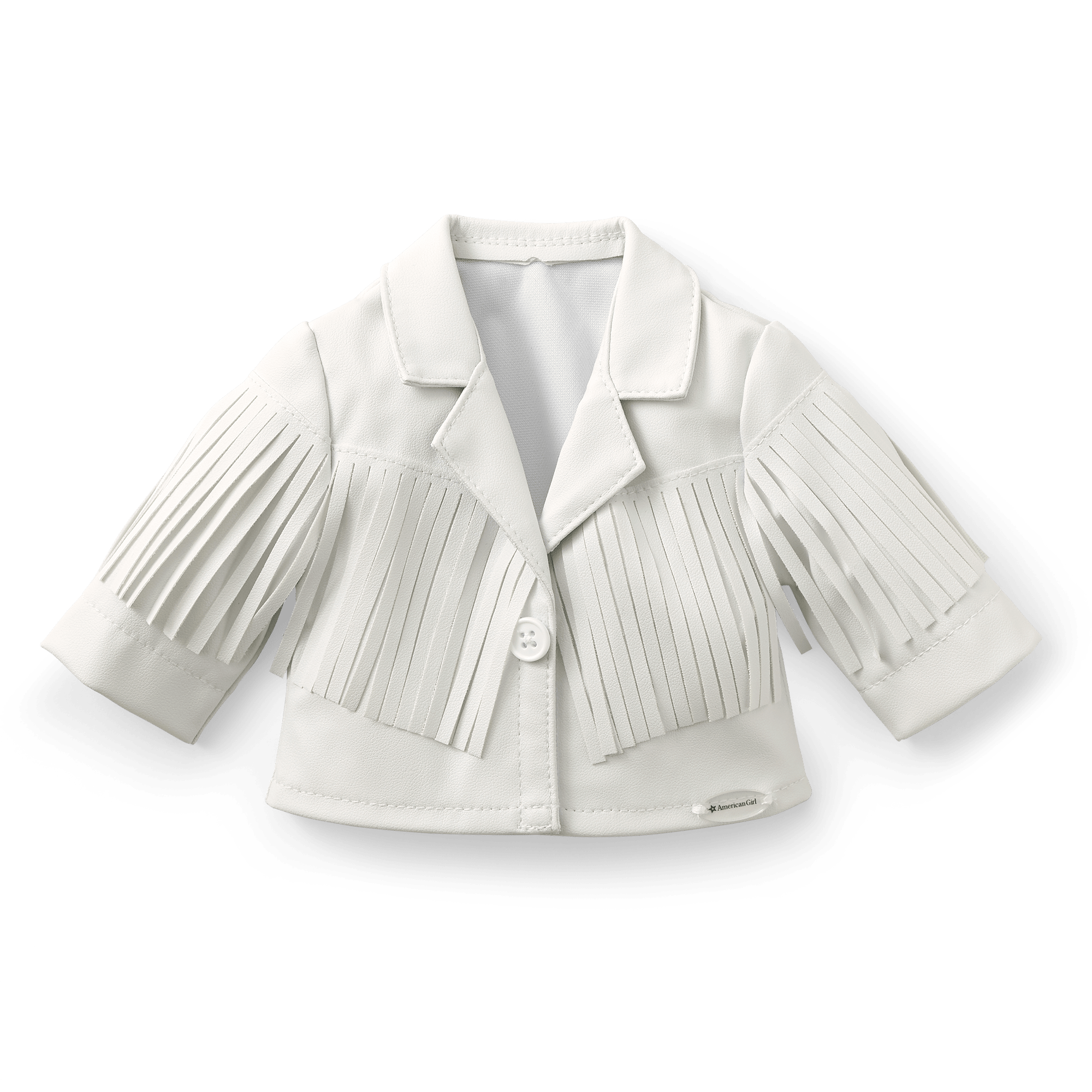 Courtney’s™ White Fringe Jacket for 18-inch Dolls (Historical Characters) B2