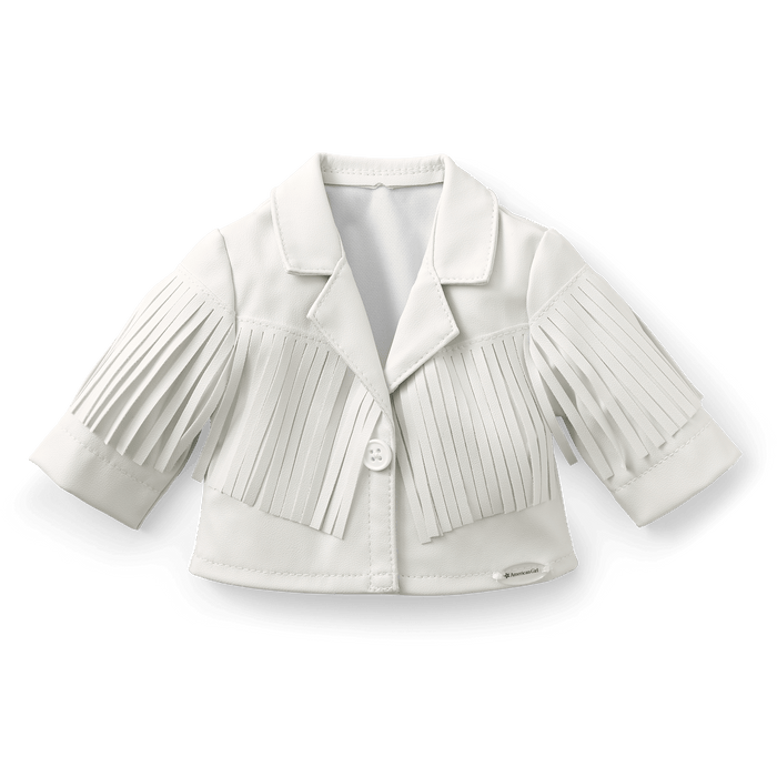 Courtney’s™ White Fringe Jacket for 18-inch Dolls (Historical Characters) B2