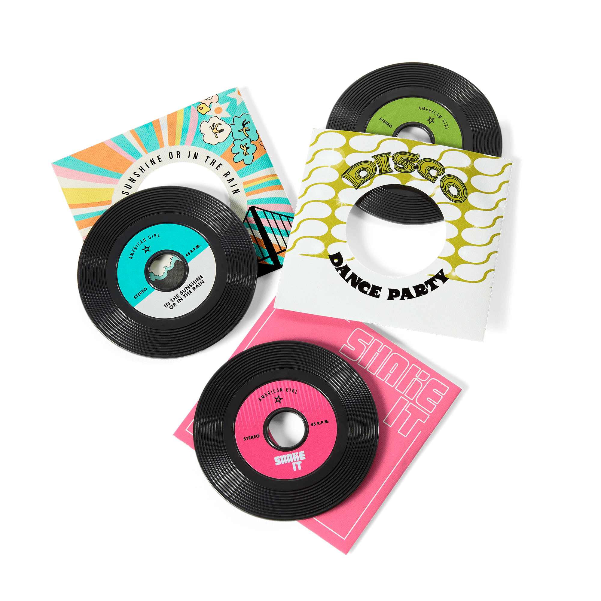 Julie’s™ Record Player & Accessories for 18-inch Dolls (Historical Characters) C1