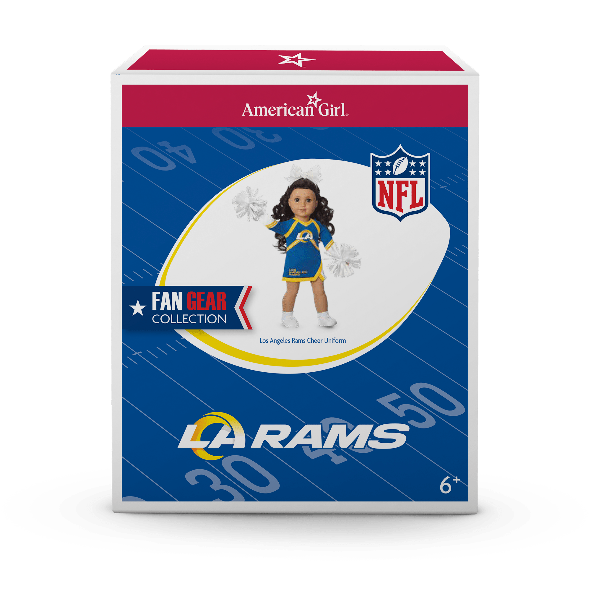 American Girl® x NFL Los Angeles Rams Cheer Uniform for 18-inch Dolls E6