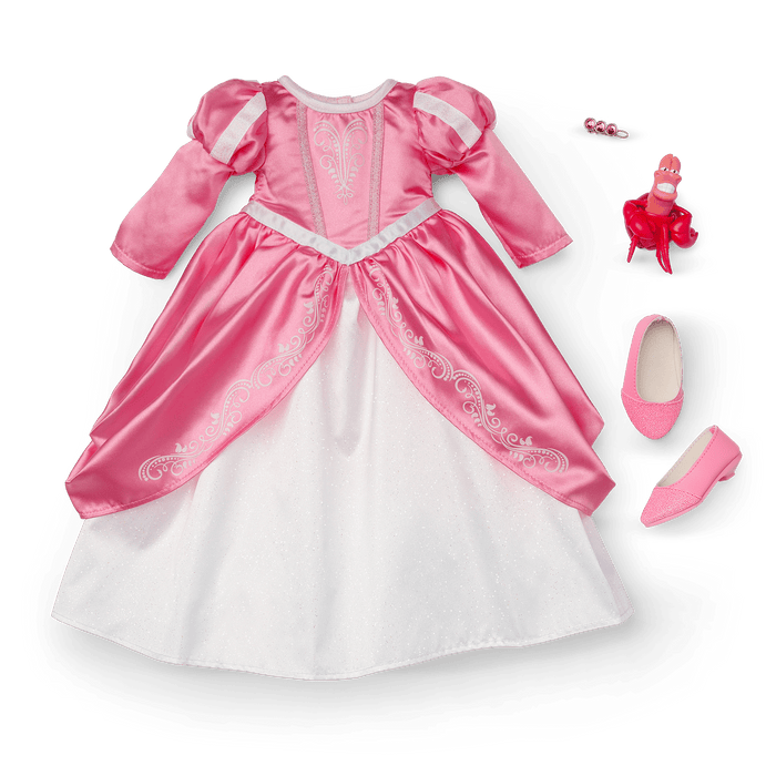 American Girl® Disney Princess Ariel Castle Ball Gown, Sebastian & Accessories for 18-inch Dolls B1