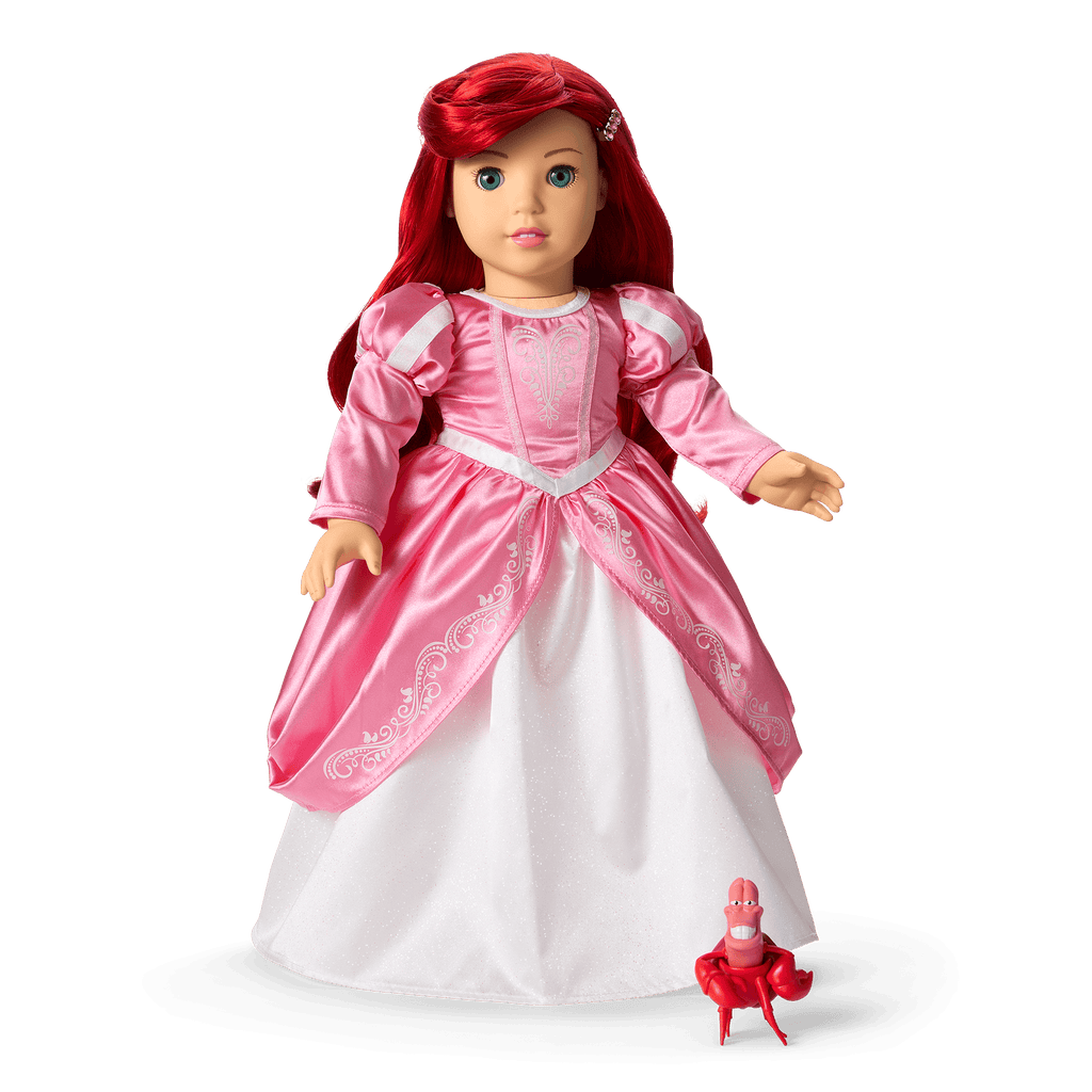 American Girl® Disney Princess Ariel Castle Ball Gown, Sebastian & Accessories for 18-inch Dolls B1