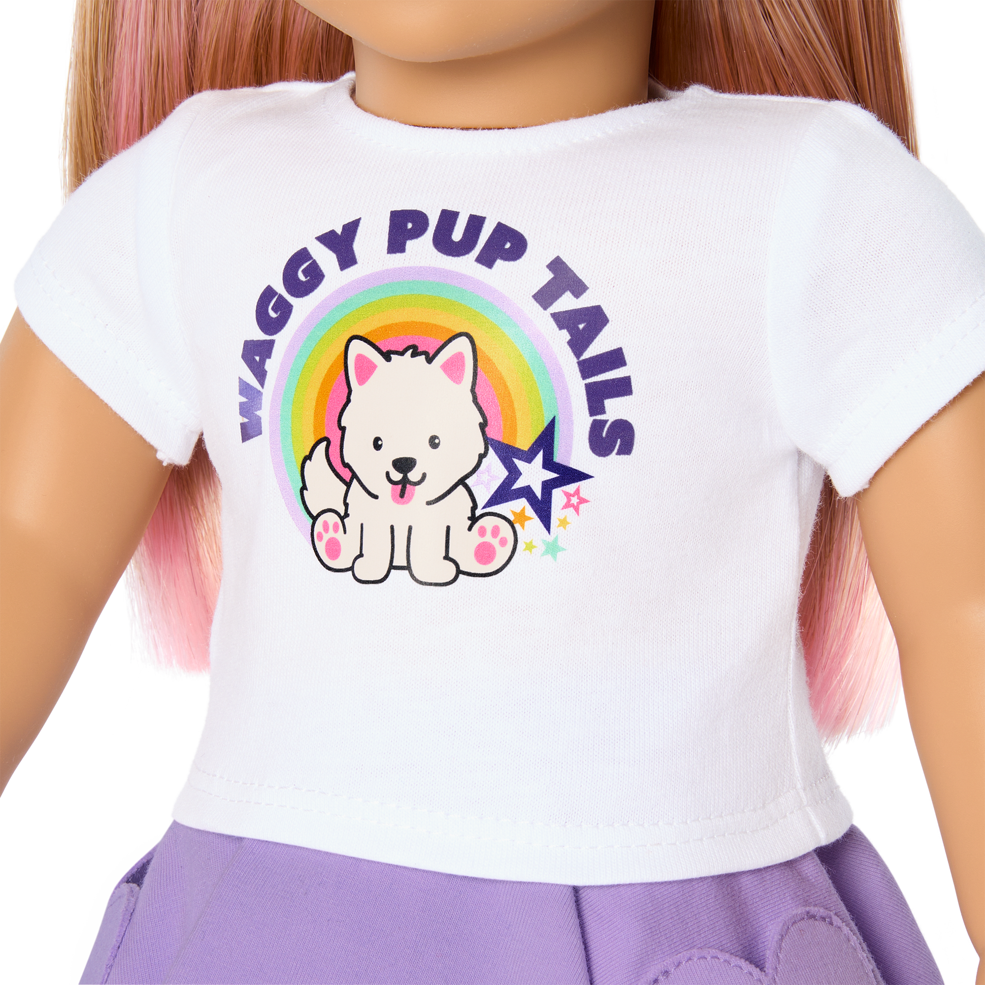 Summer’s™ Waggy Pup Tails™ Outfit for 18-inch Dolls (Girl of the Year™ 2025) F4