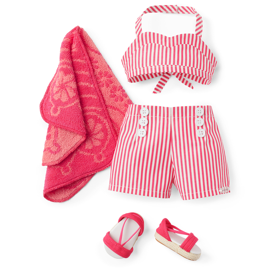 Nanea’s™ Two-Piece Swimsuit for 18-inch Dolls (Historical Characters) E2