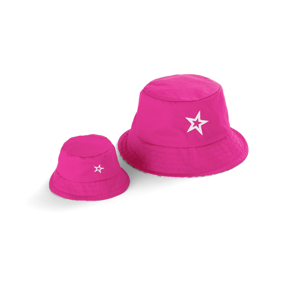 AG™ Star Bucket Hat Set for Girls & Dolls D0