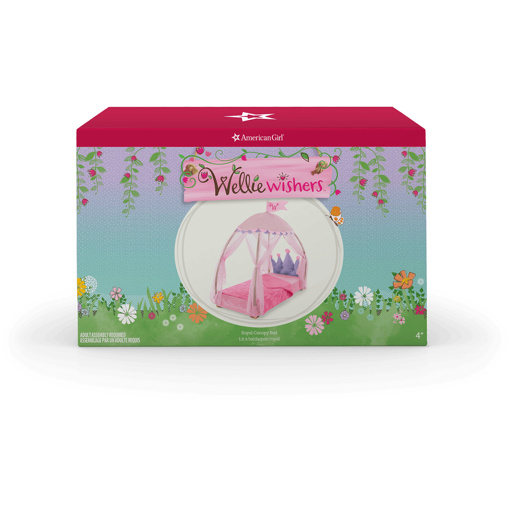 Royal Canopy Bed for WellieWishers™ Dolls D0