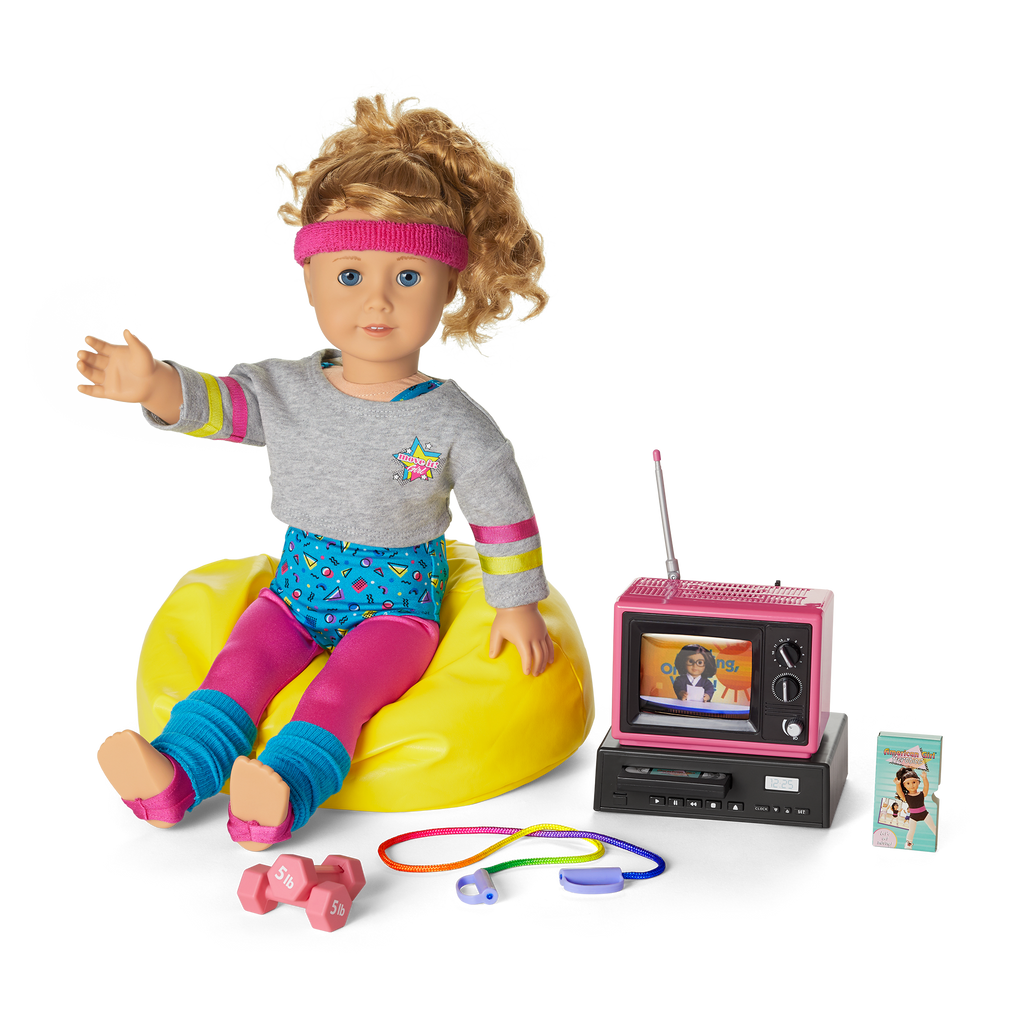 Courtney‘s™ TV & Fitness Accessories for 18-inch Dolls (Historical Characters) B0