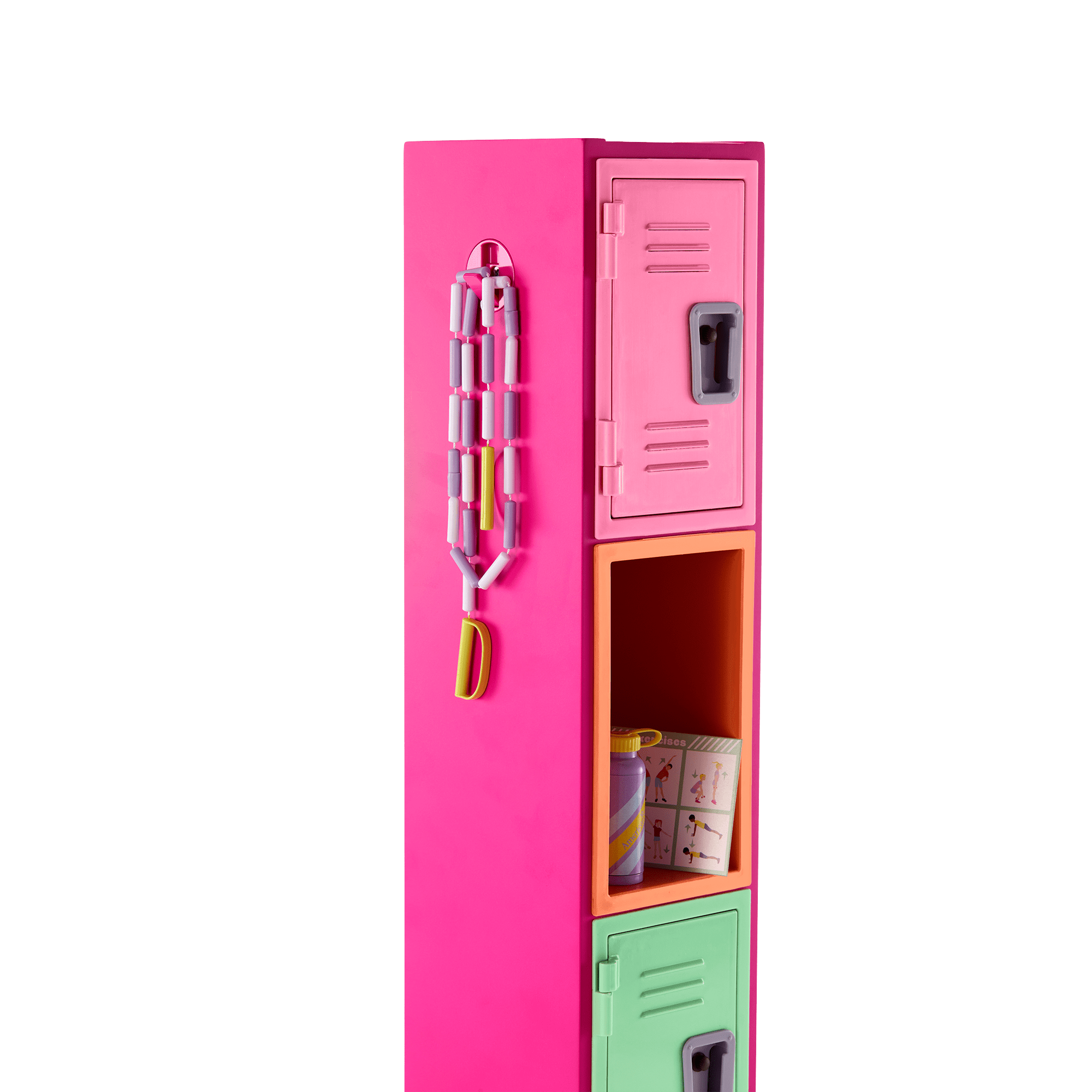 Colorful Cubbies Locker Set for 18-inch Dolls E0