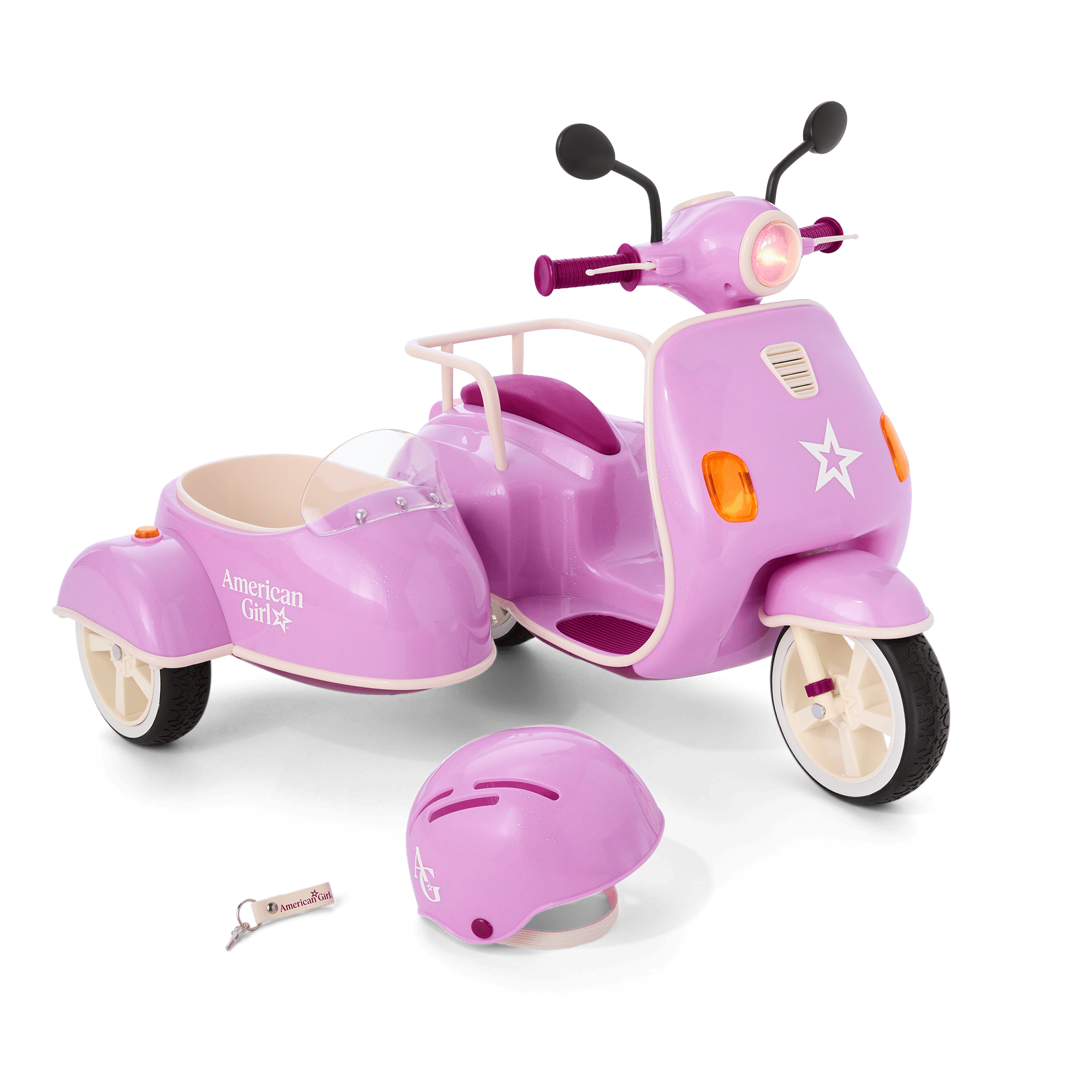 Hit the Road Scooter & Sidecar for 18-inch Dolls C9