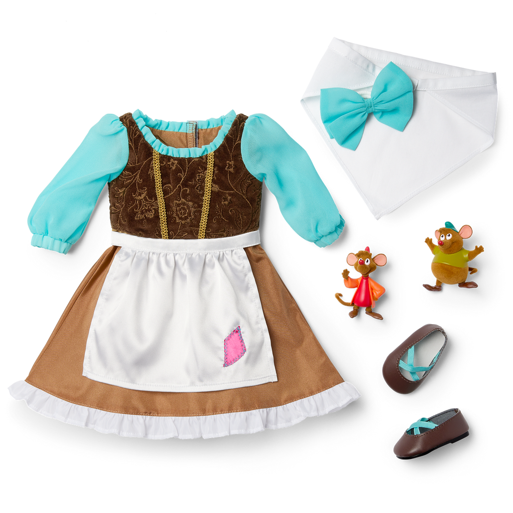 American Girl® Disney Princess Cinderella Day Dress, Friends & Accessories for 18-inch Dolls E1