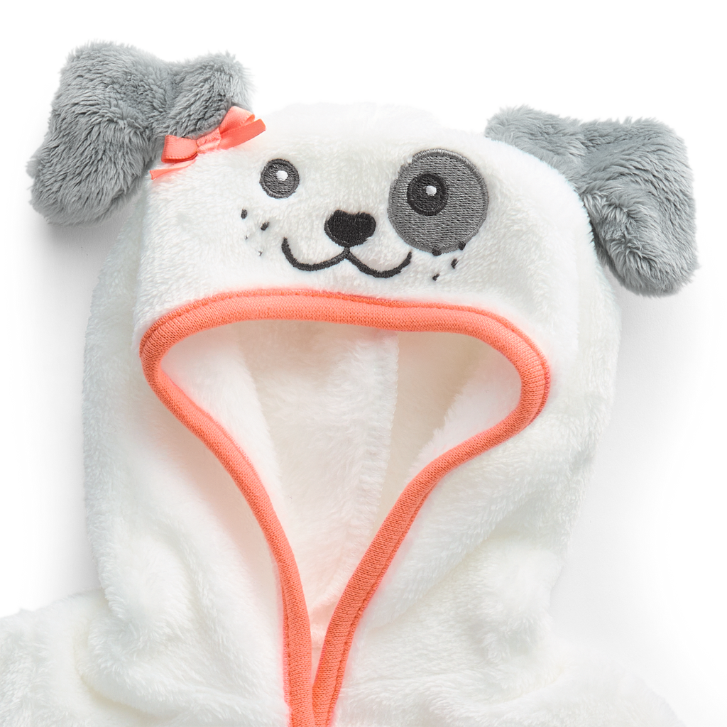 Comfy Puppy Robe Set for Girls & 18-inch Dolls D9