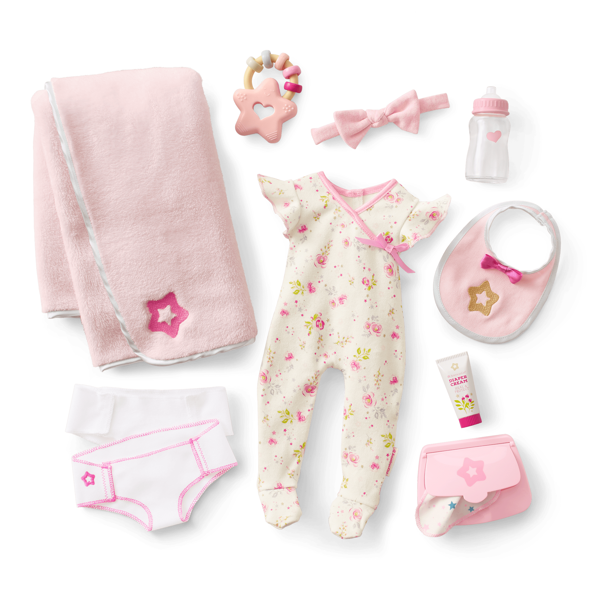 Bitty Baby® Doll #2 with brown hair Care & Play Set D4