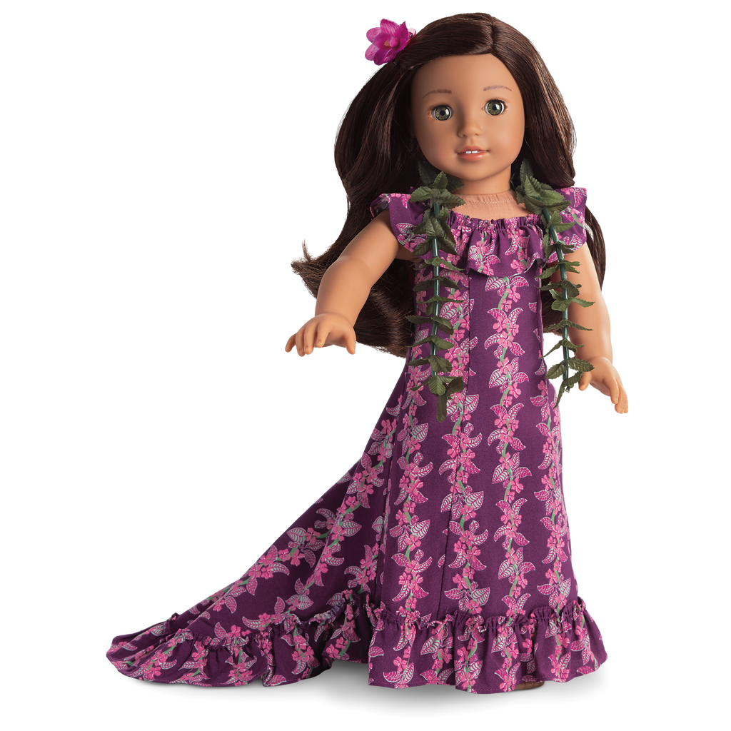 Nanea's Holoku Dress for 18-inch Dolls (Historical Characters) D2
