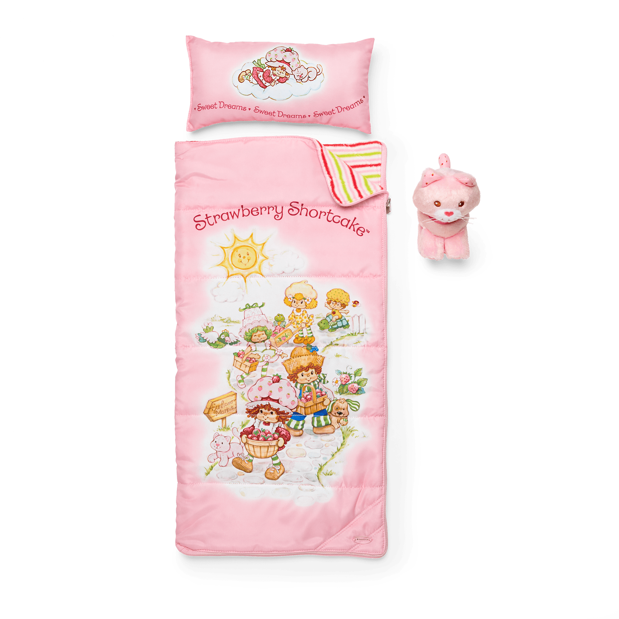 Courtney's™ Strawberry Shortcake™ Sleeping Bag Set for 18-inch Dolls (Historical Characters) B4