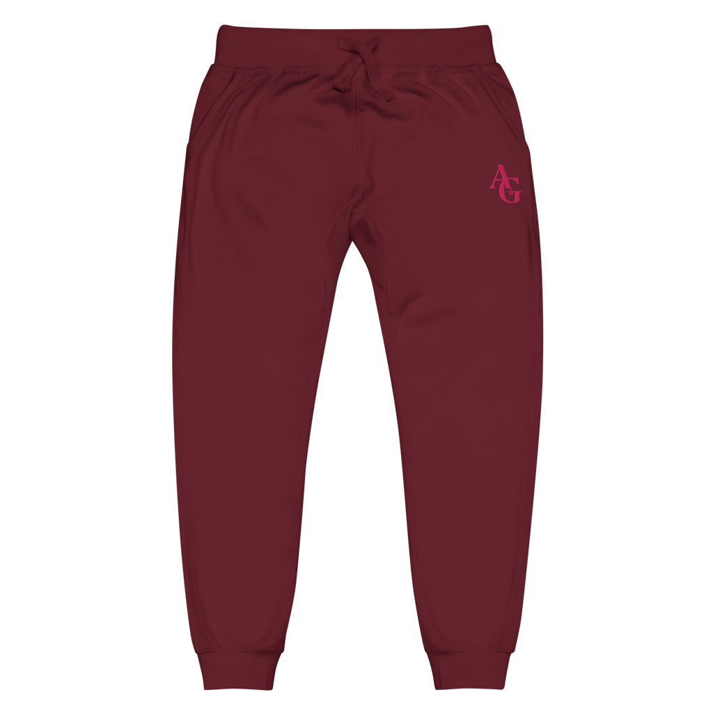 American Girl® Burgundy Fleece Sweatpants for Adults C0