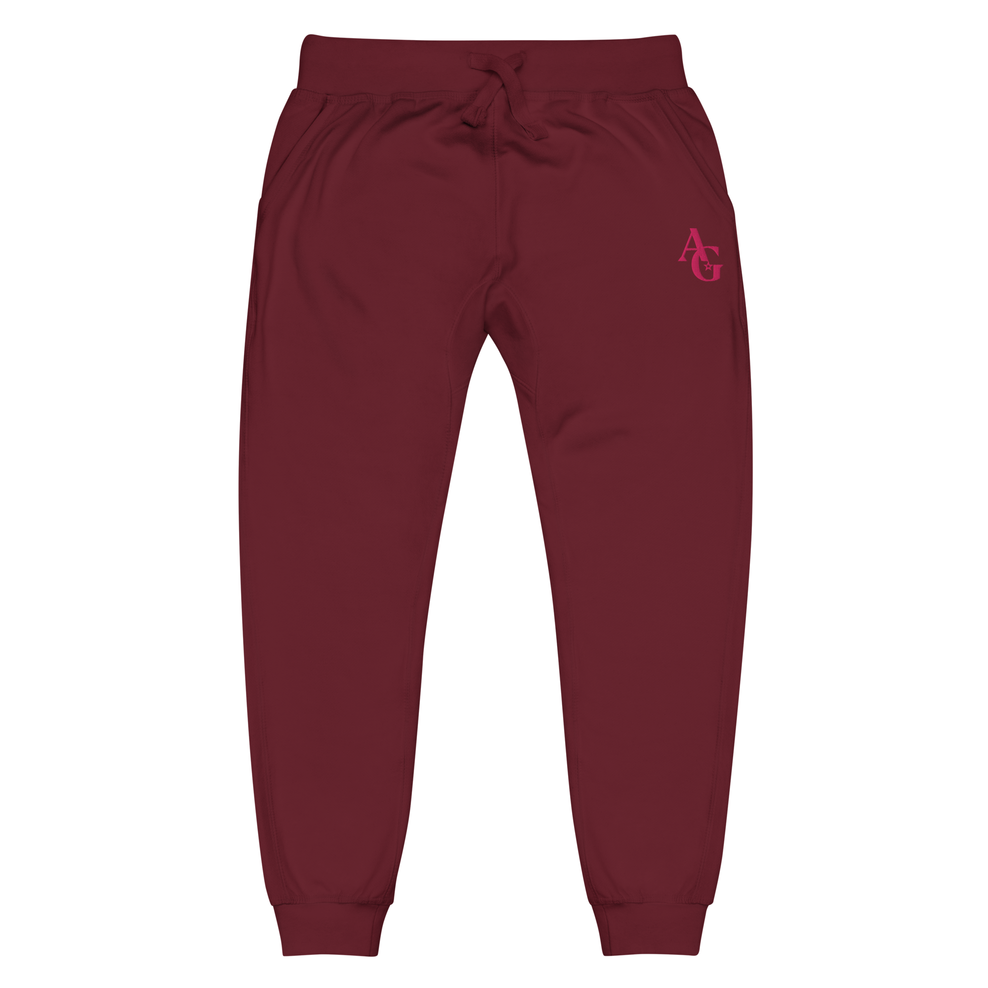 American Girl® Burgundy Fleece Sweatpants for Adults C0