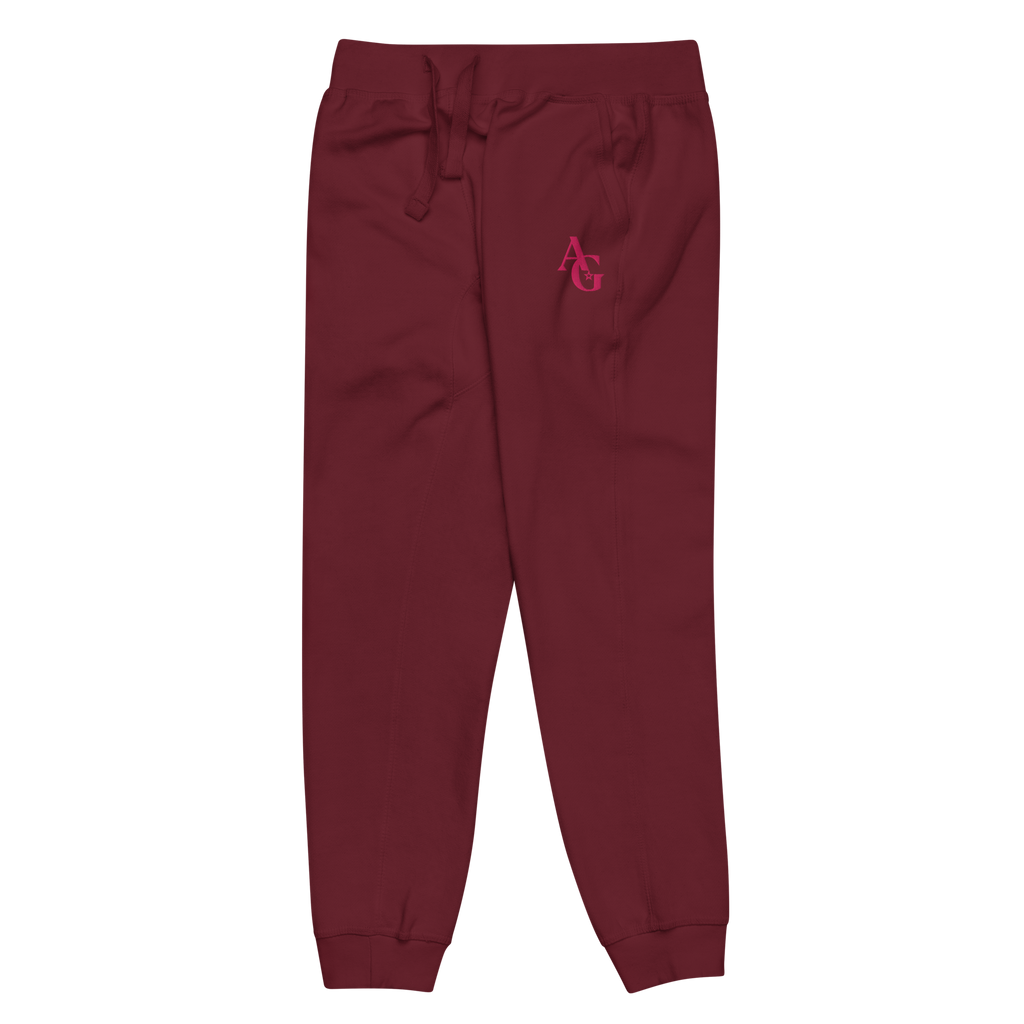 American Girl® Burgundy Fleece Sweatpants for Adults C0