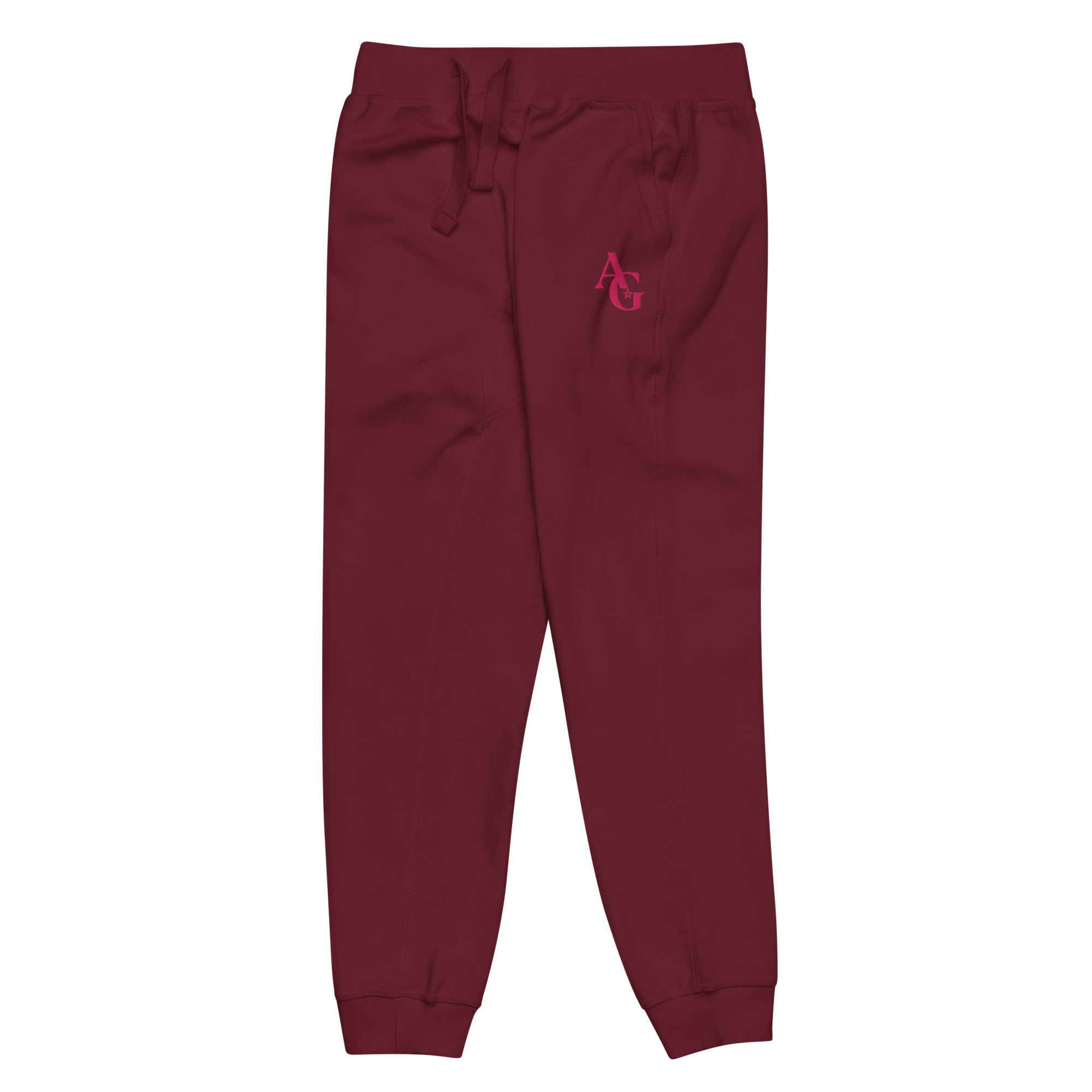 American Girl® Burgundy Fleece Sweatpants for Adults C0