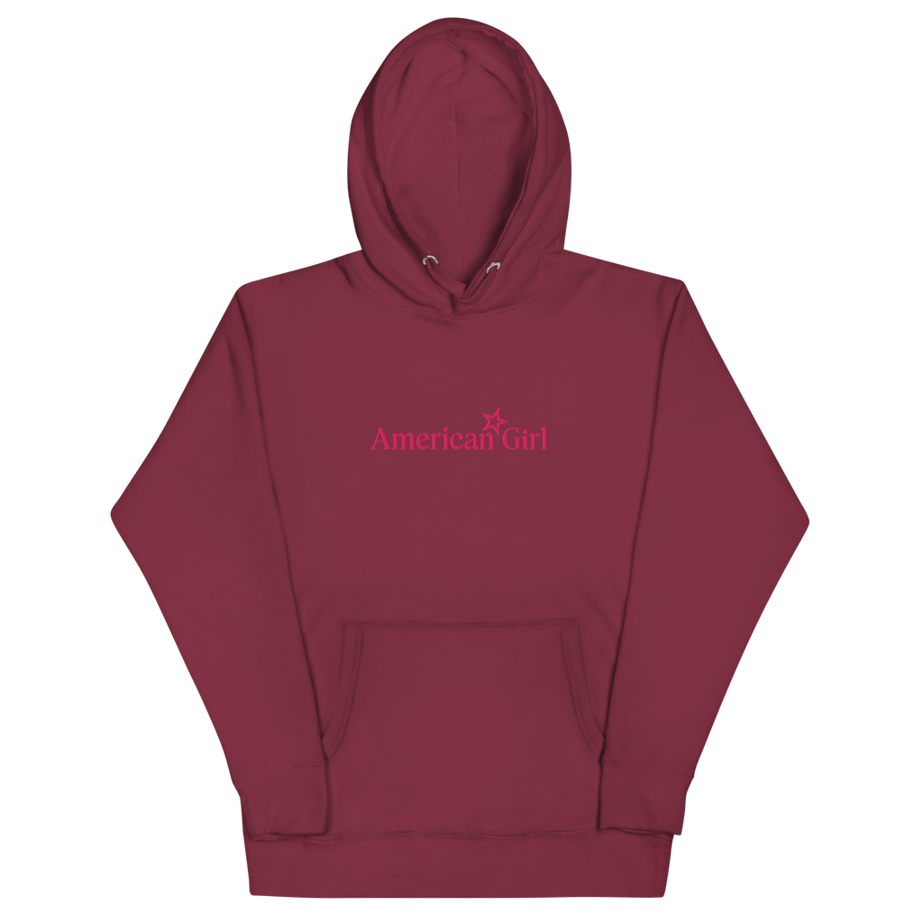American Girl® Burgundy Hoodie for Adults C3
