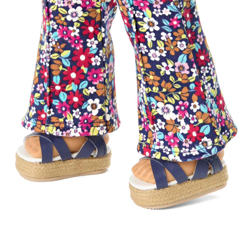 Julie’s™ Floral Jumpsuit for 18-inch Dolls (Historical Characters) B0