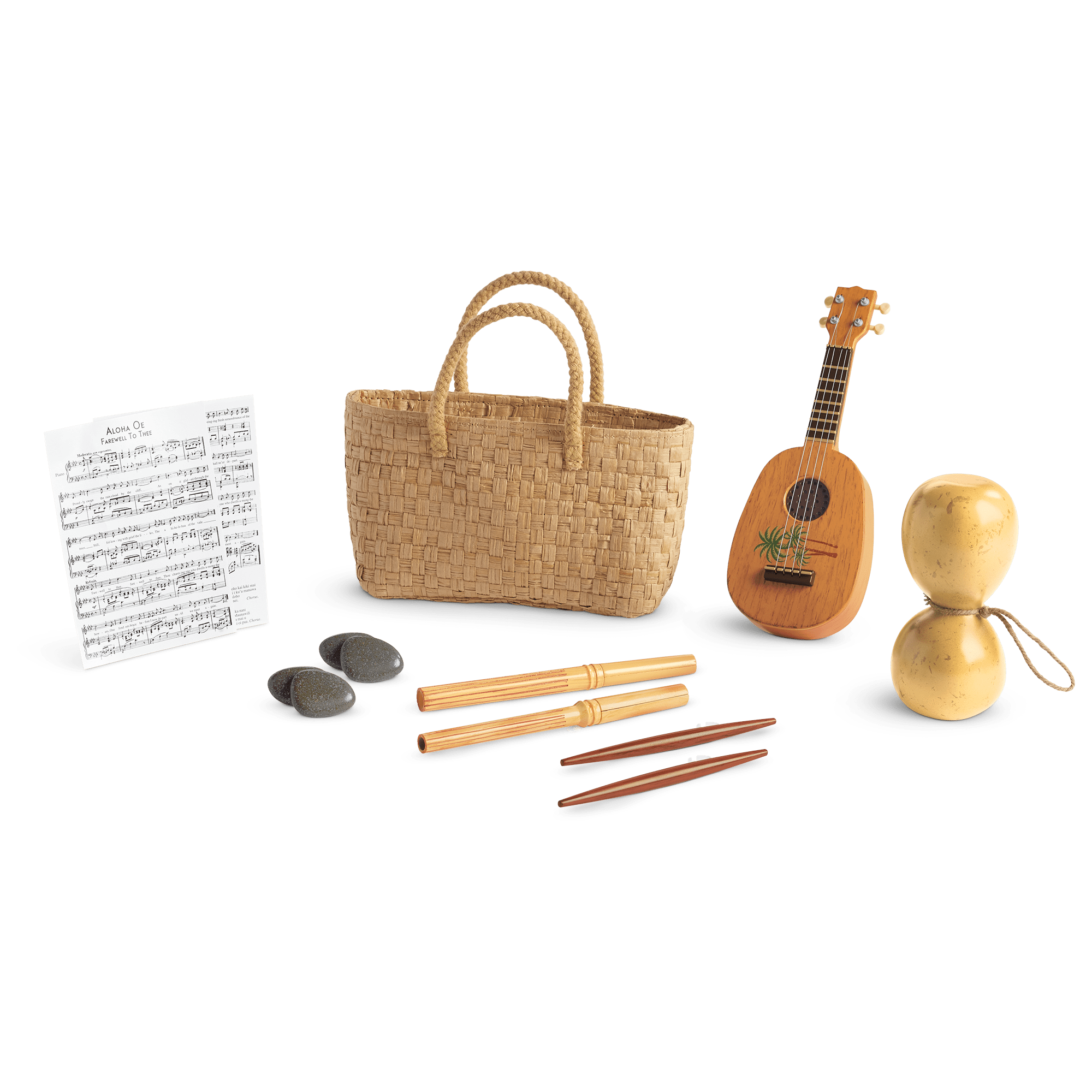Nanea's Hula Implements for 18-inch Dolls (Historical Characters) B8
