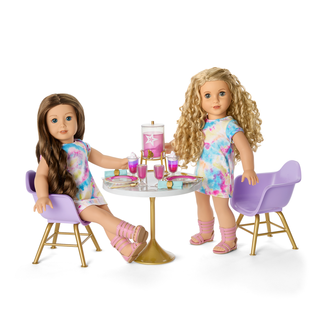 Kitchen Table for Two Set for 18-inch Dolls D0