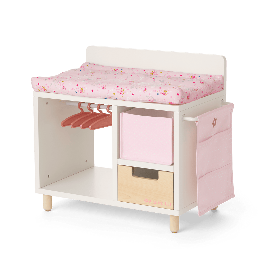Dots & Blooms Changing Table with Storage A7