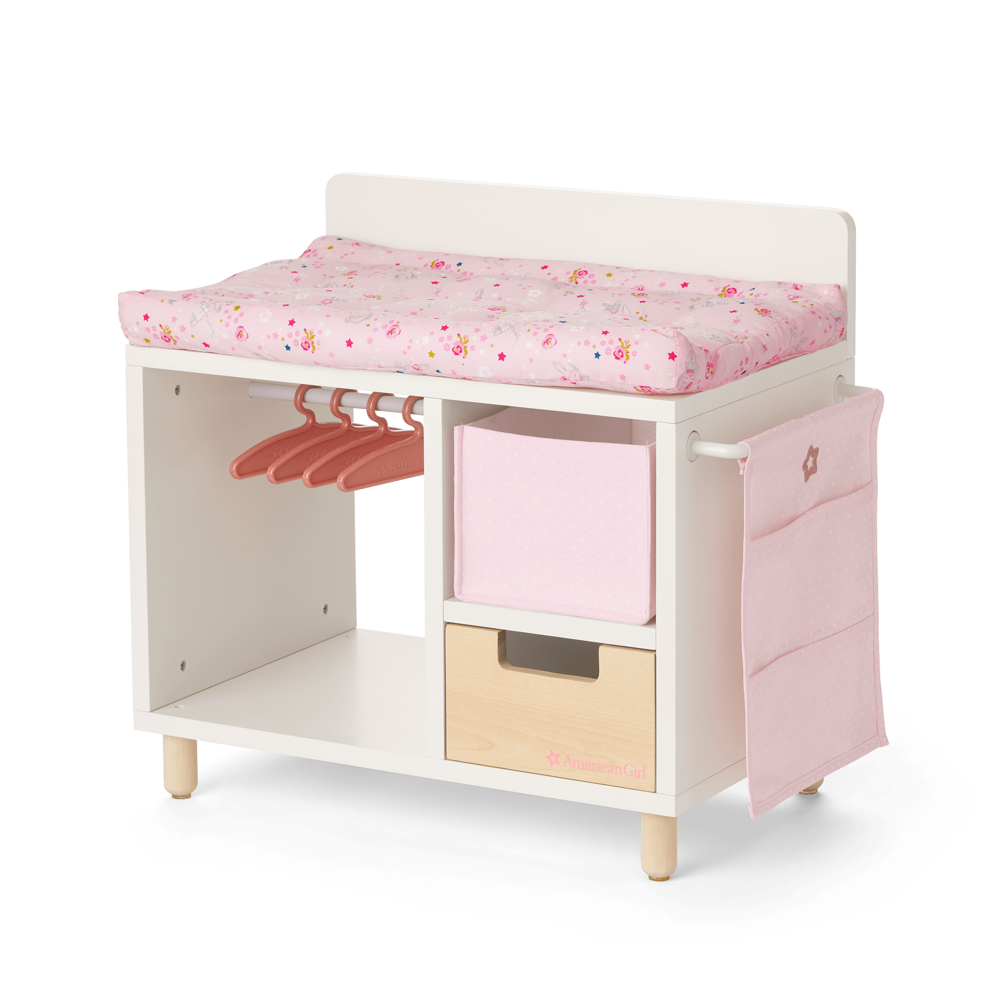 Dots & Blooms Changing Table with Storage A7